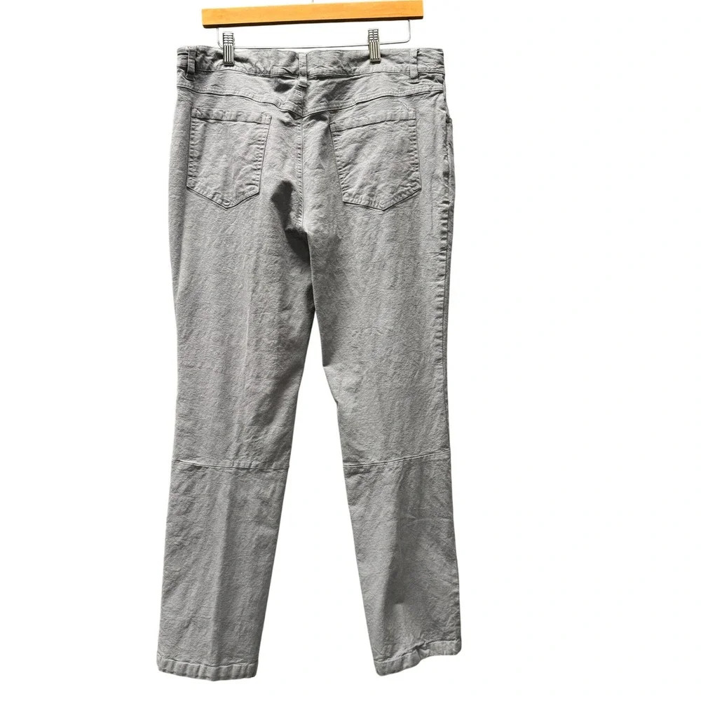 Free Fly Pants Mens 34x29 ACTUAL Gray Lightweight Coastal Cotton Bamboo HEMMED